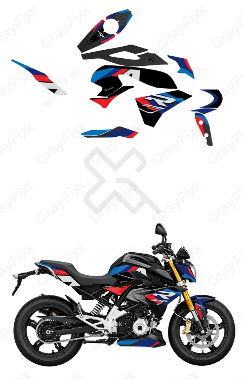 R Edition Full Body Sticker Compatible with G310R | Printed In Premium Gloss Vinyl With FPF(Fade Protection Film), Water Proof, Precut Sticker, Pack Of 1 Compatible with Both Side